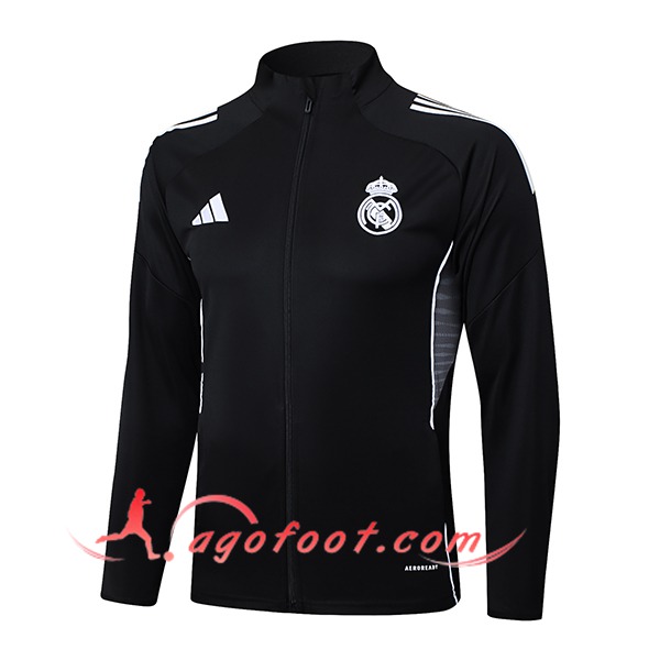 Veste Foot Real Madrid Noir/Gris 2025/2026
