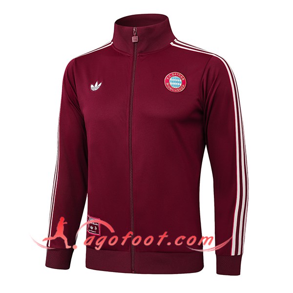 Veste Foot Bayern Munich Rouge/Blanc 2025/2026