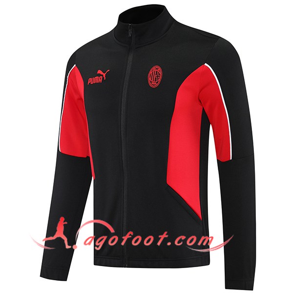 Veste Foot Milan AC Noir/Rouge 2025/2026
