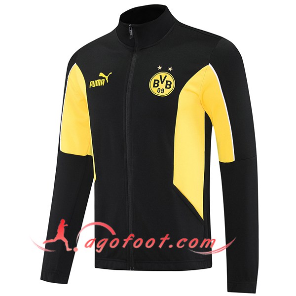 Veste Foot Dortmund Noir/Jaune 2025/2026