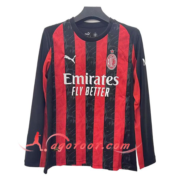 Maillot de Foot Milan AC Domicile Manches Longues 2025/2026