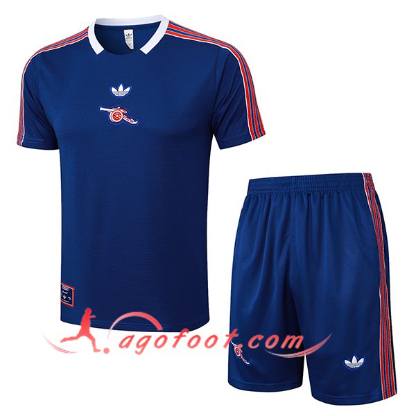 Ensemble Training T-Shirts Arsenal Bleu/Rouge 2025/2026