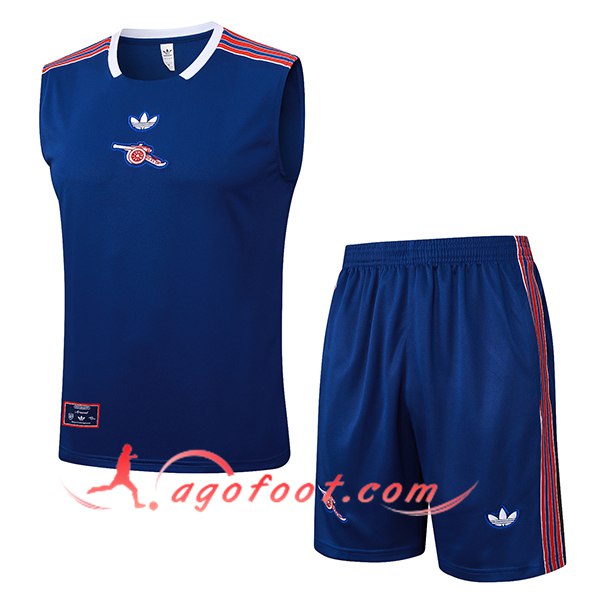 Ensemble Training Debardeur Arsenal Bleu/Rouge 2025/2026