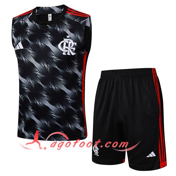 Ensemble Training Debardeur Flamengo Noir/Rouge 2025/2026