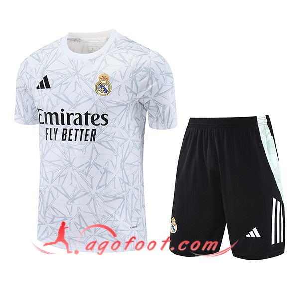 Ensemble Training T-Shirts Real Madrid Blanc 2025/2026