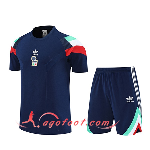 Ensemble Training T-Shirts Italie Bleu Royal 2025/2026