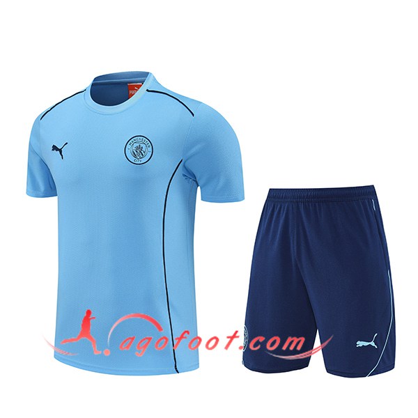 Ensemble Training T-Shirts Manchester City Bleu 2025/2026