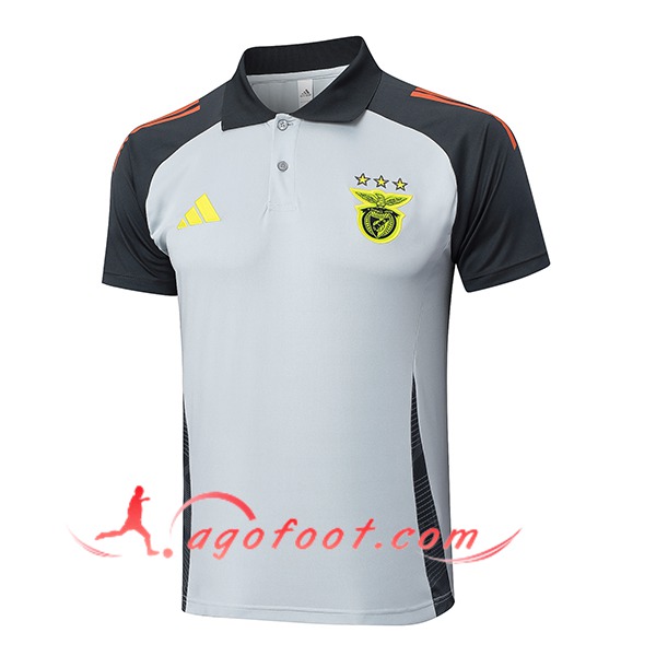 Polo Foot S.L.Benfica Gris/Noir 2025/2026