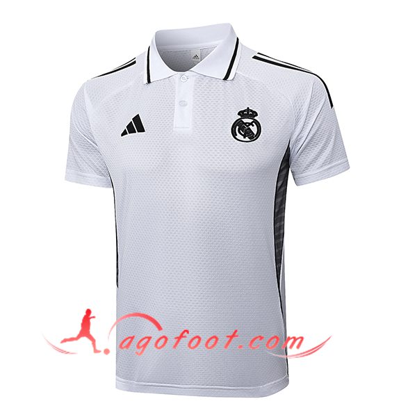 Polo Foot Real Madrid Blanc/Noir 2025/2026