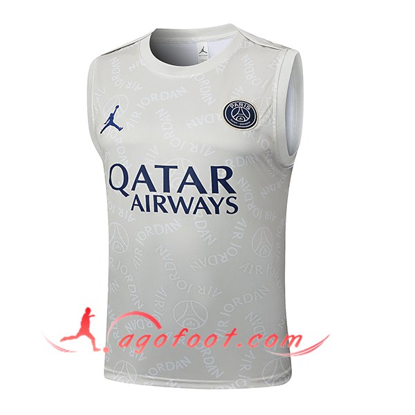 Training Debardeur PSG Gris Clair 2025/2026