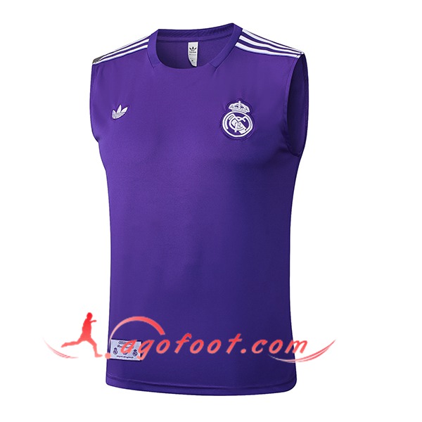 Training Debardeur Real Madrid Pourpre/Blanc 2025/2026