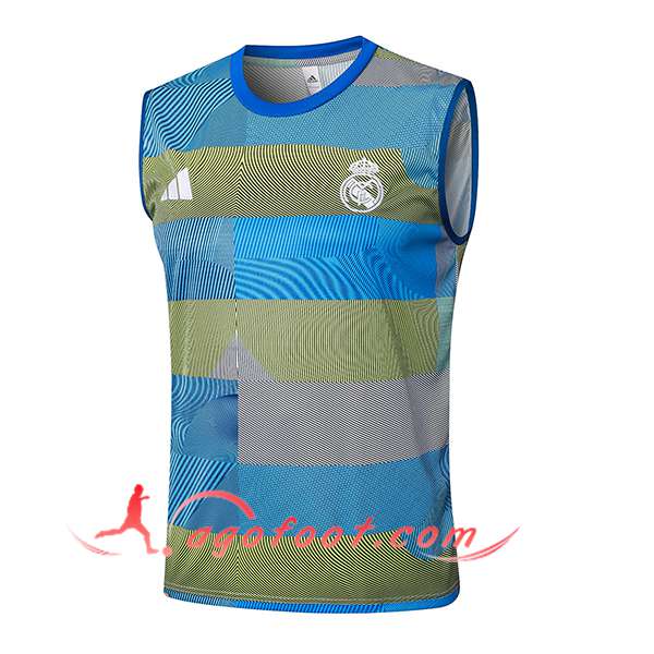 Training Debardeur Real Madrid Bleu/Vert 2025/2026