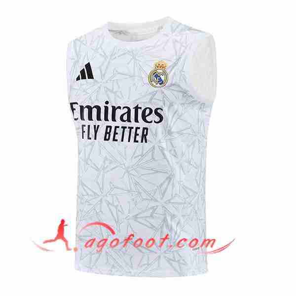 Training Debardeur Real Madrid Blanc 2025/2026