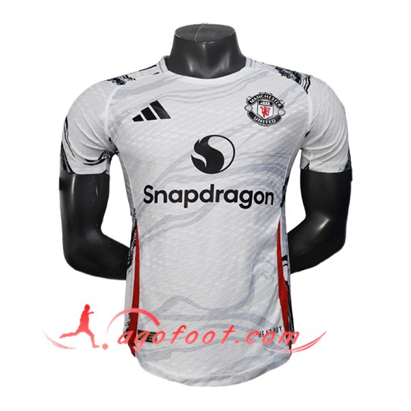 Training T-Shirts Manchester United Blanc/Noir/Rouge 2025/2026