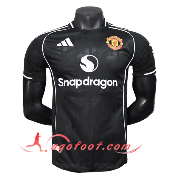 Training T-Shirts Manchester United Noir/Blanc 2025/2026