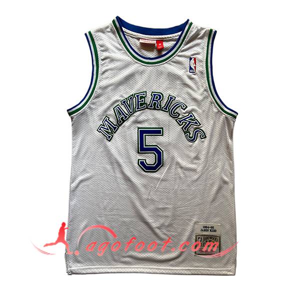 Maillot Dallas Mavericks (KIDD #5) 2025/26 Blanc/Bleu