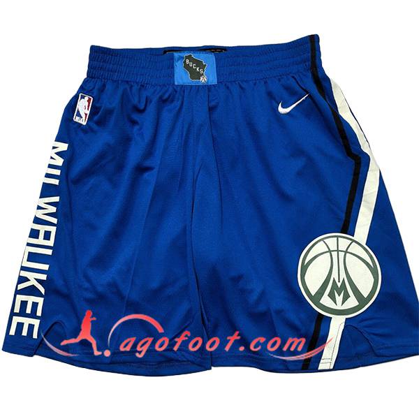 Shorts NBA Milwaukee Bucks 2025/26 Bleu