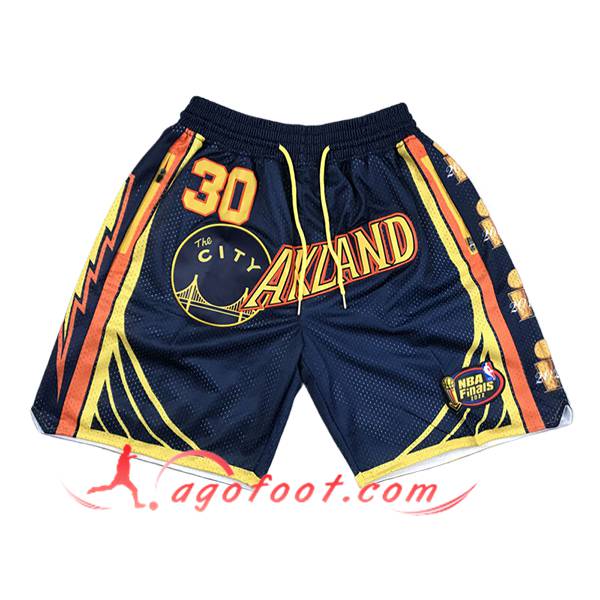 Shorts NBA Golden State Warriors 2025/26 Bleu/Jaune/Orange