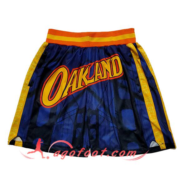 Shorts NBA Golden State Warriors 2025/26 Bleu/Jaune/Orange -02