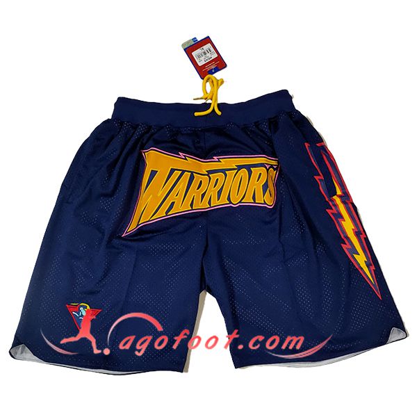 Shorts NBA Golden State Warriors 2025/26 Bleu Foncé