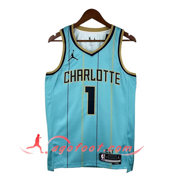 Maillot Charlotte Hornets (BALL #1) 2025/26 Bleu/Noir