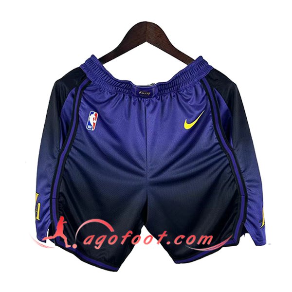 Shorts NBA Los Angeles Lakers 2025/26 Pourpre/Noir -02