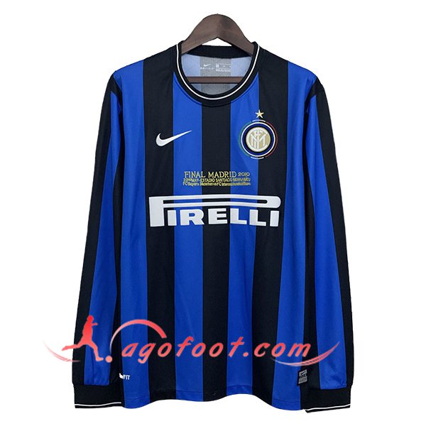 Maillot de Foot Inter Milan Retro Domicile Manches Longues 2009/2010