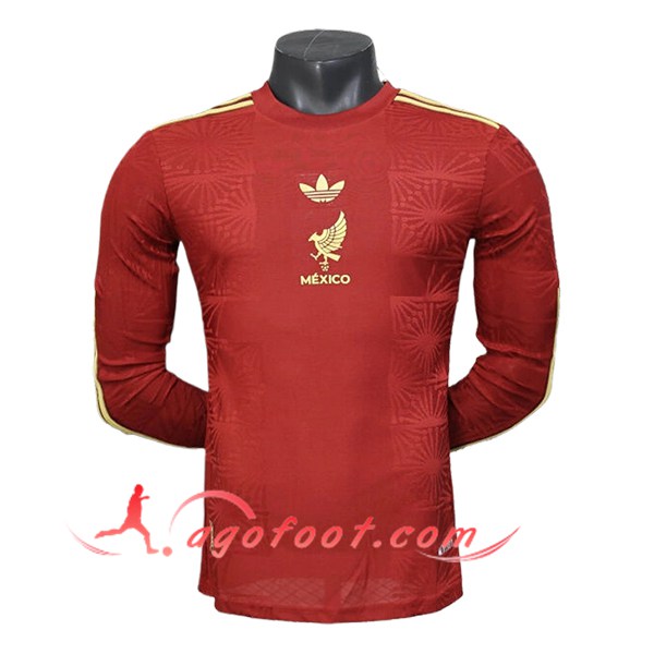 Maillot Equipe Foot Mexique Special Edition Manches Longues Rouge 2025/2026
