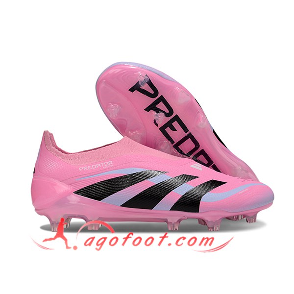 Adidas Chaussures de Foot 25 Predator Elite LL FG Rose/Noir