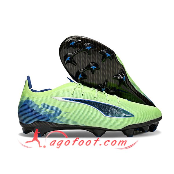 PUMA Chaussures de Foot ULTRA 5 FG Vert/Bleu
