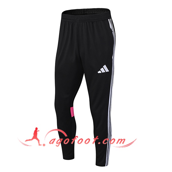 Pantalon Foot Adidas Noir/Blanc/Rose 2025/2026
