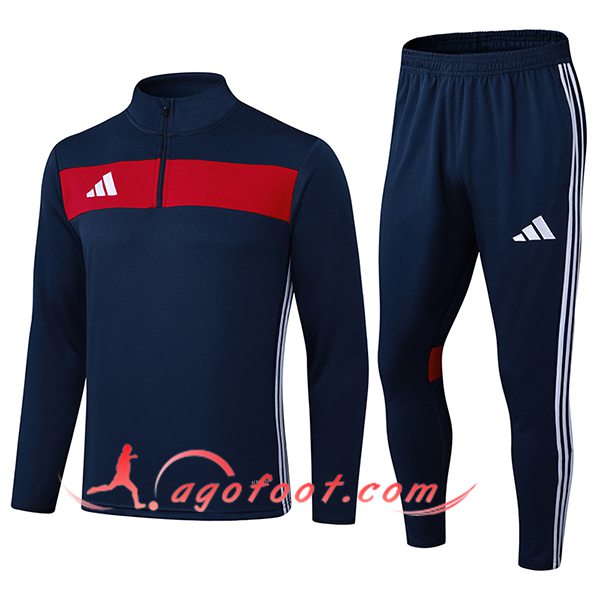 Ensemble Survetement de Foot Adidas Bleu/Rouge 2025/2026