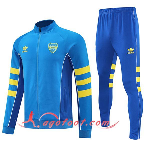 Ensemble Survetement de Foot Veste Foot Boca Juniors Bleu/Jaune 2025/2026