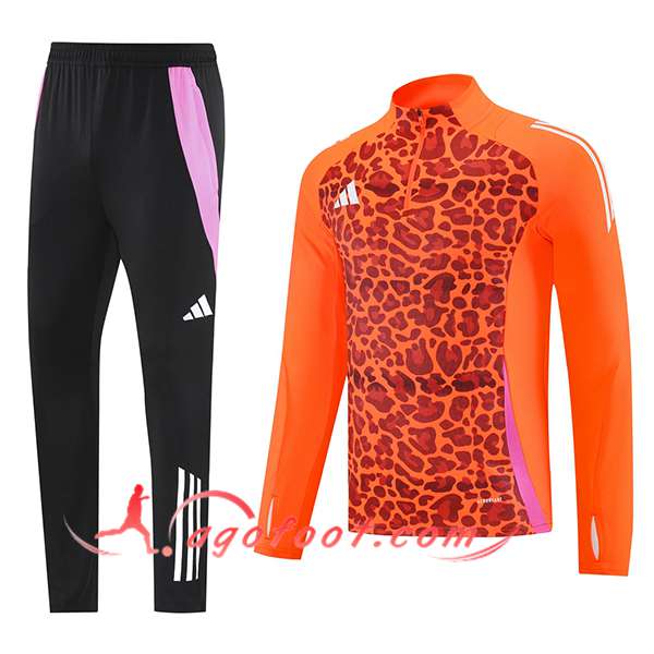 Ensemble Survetement de Foot Adidas Orange/Brun/Rose 2025/2026