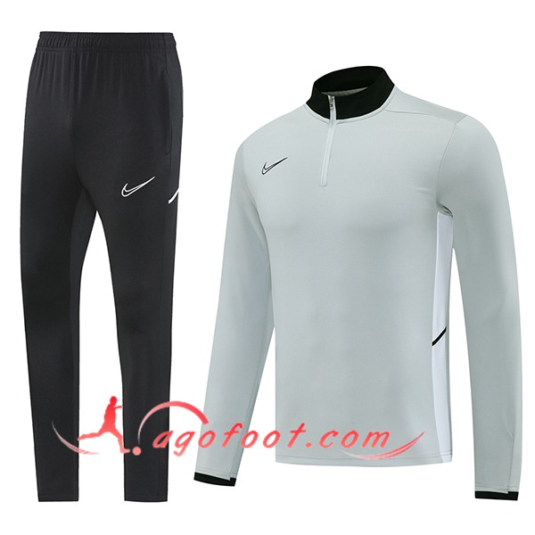 Ensemble Survetement de Foot Nike Gris/Noir 2025/2026