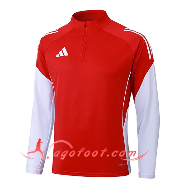 Sweatshirt Training Adidas Rouge/Blanc 2025/2026