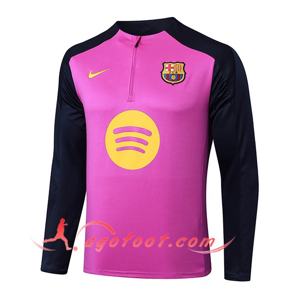 Sweatshirt Training FC Barcelone Pourpre/Bleu/Jaune 2025/2026