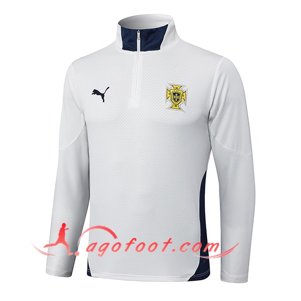 Sweatshirt Training Portugal Blanc/Bleu 2025/2026