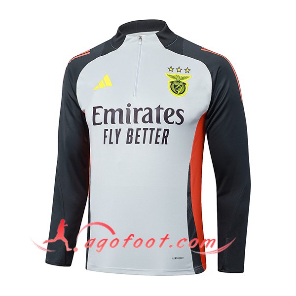 Sweatshirt Training Benfica Gris/Noir/Orange 2025/2026