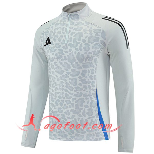 Sweatshirt Training Adidas Gris/Noir/Bleu 2025/2026