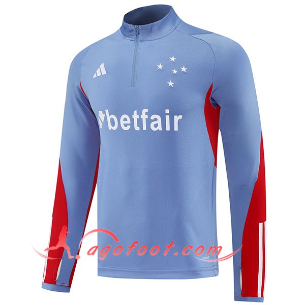 Sweatshirt Training Cruzeiro Gris/Rouge 2025/2026