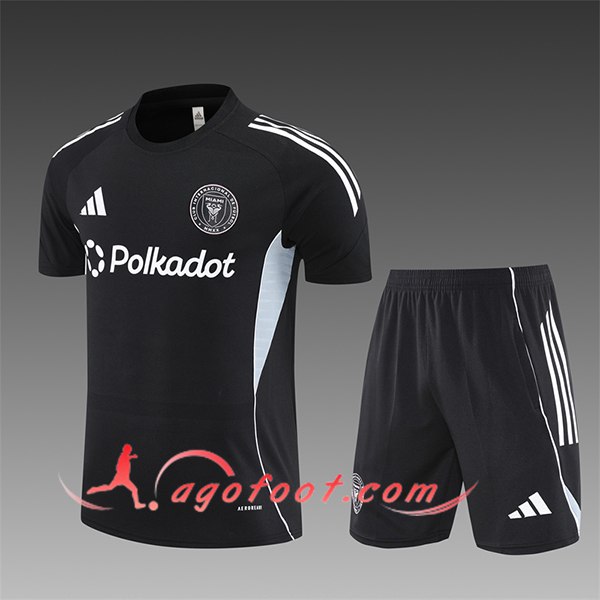 Ensemble Training T-Shirts Inter Miami CF Enfant Noir 2025/2026