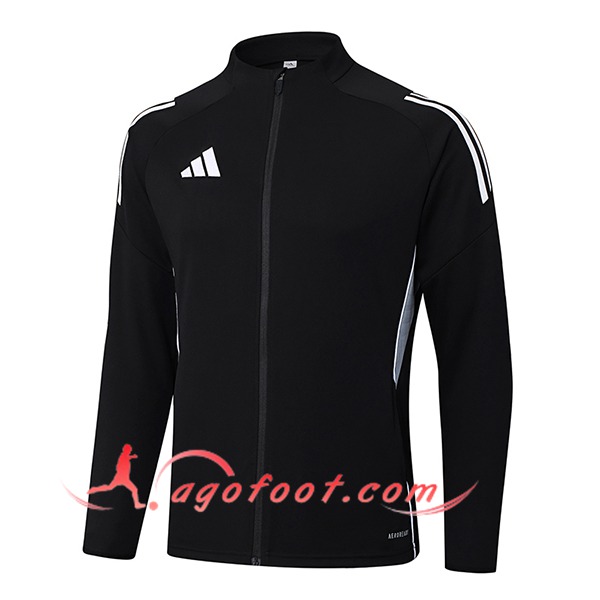 Veste Foot Adidas Noir/Blanc/Gris 2025/2026