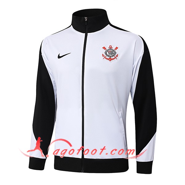 Veste Foot Corinthians Blanc/Noir 2025/2026