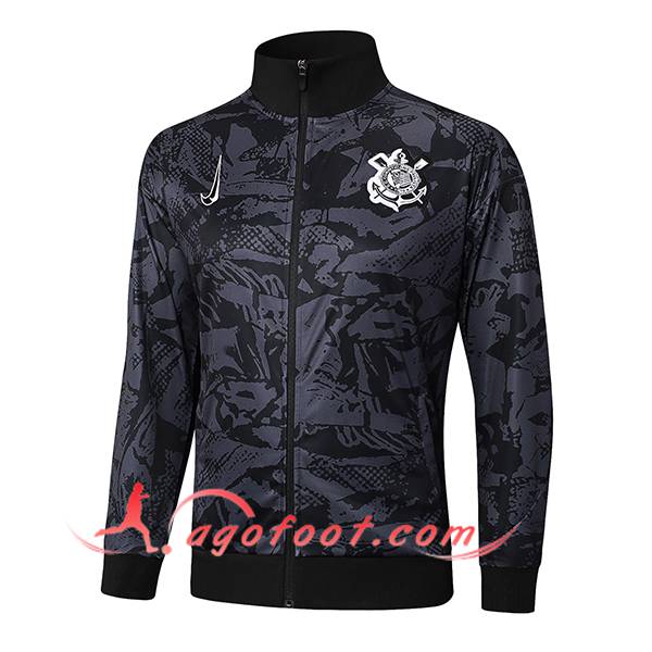 Veste Foot Corinthians Gris/Noir 2025/2026