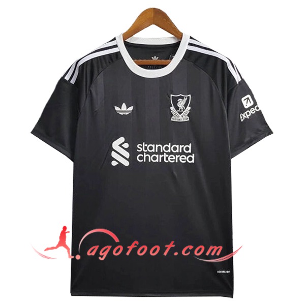 Maillot de Foot FC Liverpool Gardien De But Noir 2025/2026