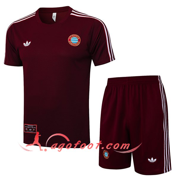 Ensemble Training T-Shirts Bayern Munich Rouge/Blanc 2025/2026