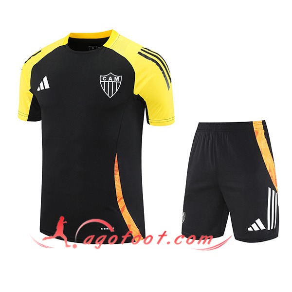 Ensemble Training T-Shirts Atletico Mineiro Noir/Jaune/Orange 2025/2026