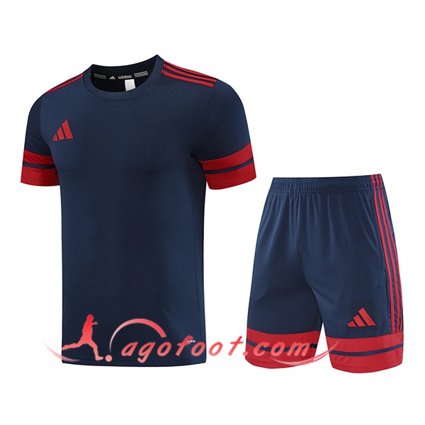 Ensemble Training T-Shirts Adidas Bleu/Rouge 2025/2026