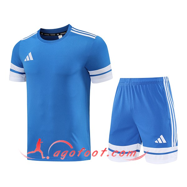 Ensemble Training T-Shirts Adidas Bleu/Blanc 2025/2026